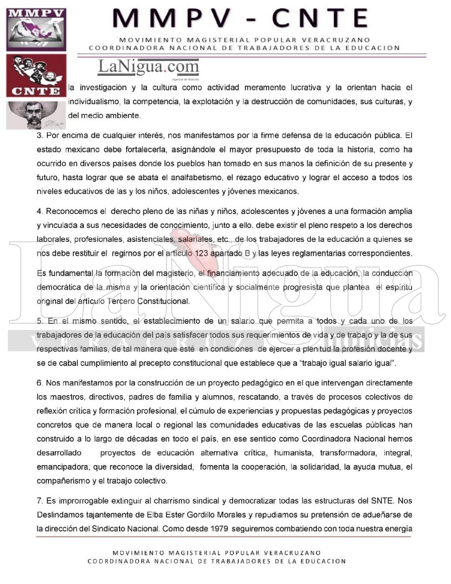 RESULTADOS DEL V CONGRESO NACIONAL EXTRAORDINARIO DE LA CNTE