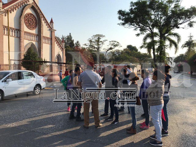 Río Blanco con bloqueo por falta de agua.