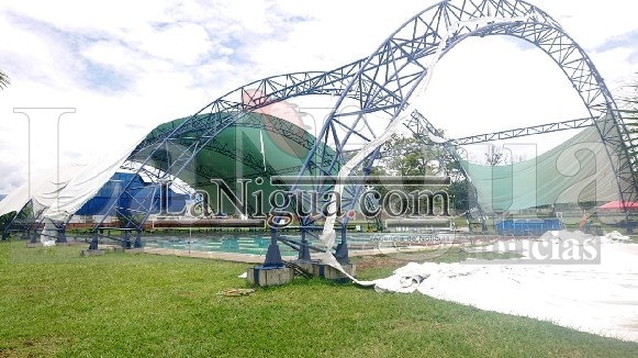 Destechada la alberca de la Unidad Deportiva Huilango