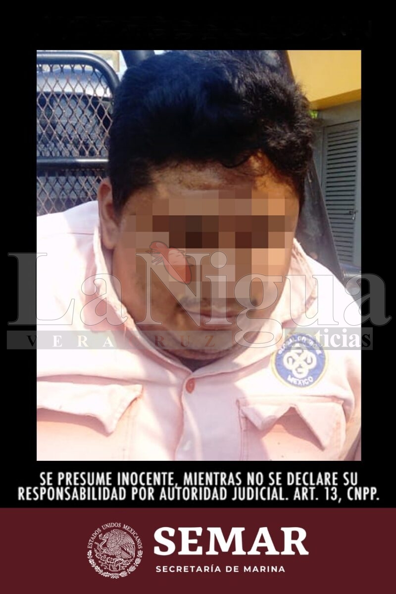 LA SECRETARÍA DE MARINA-ARMADA DE MÉXICO DETIENE A DOS PRESUNTOS INFRACTORES DE LA LEY EN COATZACOALCOS, VERACRUZ