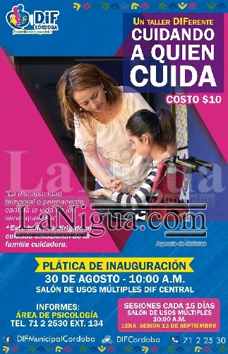 Invita DIF a participar en el taller “Cuidando a quien cuida”