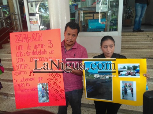 Padres de Zohan Sair de tres años, exigen justicia