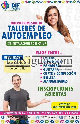 DIF y CAIVF inician nuevo trimestre de “Talleres De Autoempleo”