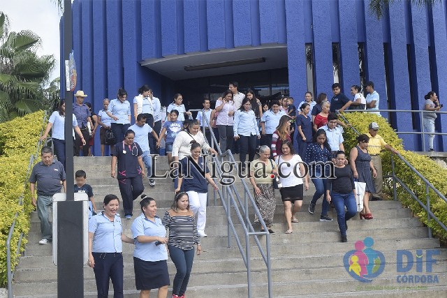 Participa personal de DIF y usuarios en macro simulacro 2019