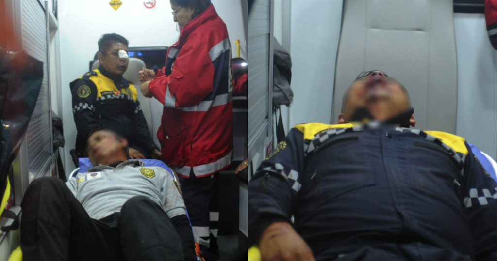 Sujetos golpean a policías y les roban 3 armas en punto de Alcoholímetro en CdMx; detienen a 10