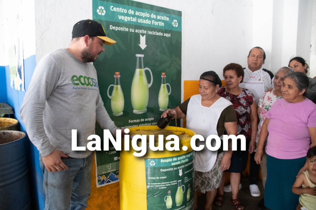 Ayuntamiento de Fortín pone en marcha el Programa Municipal de Recolección de Aceite Comestible Usado