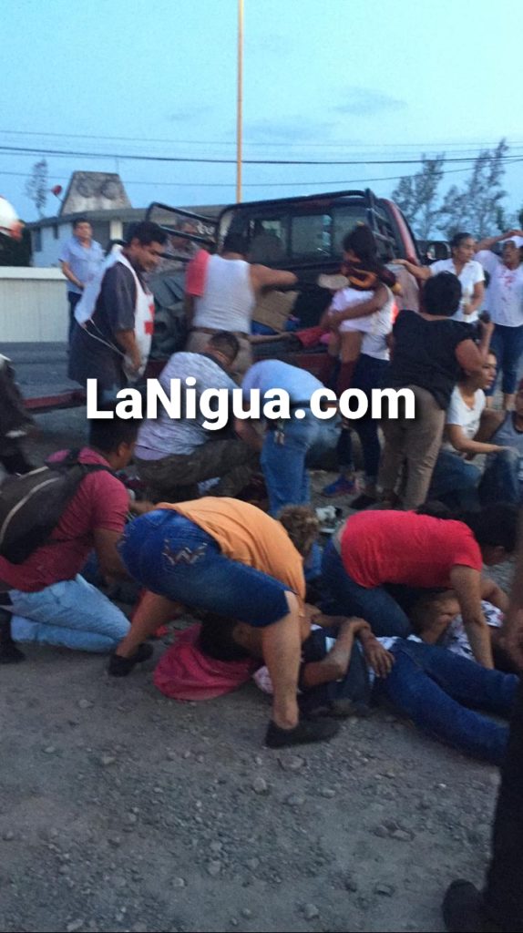 Accidente deja 10 lesionados