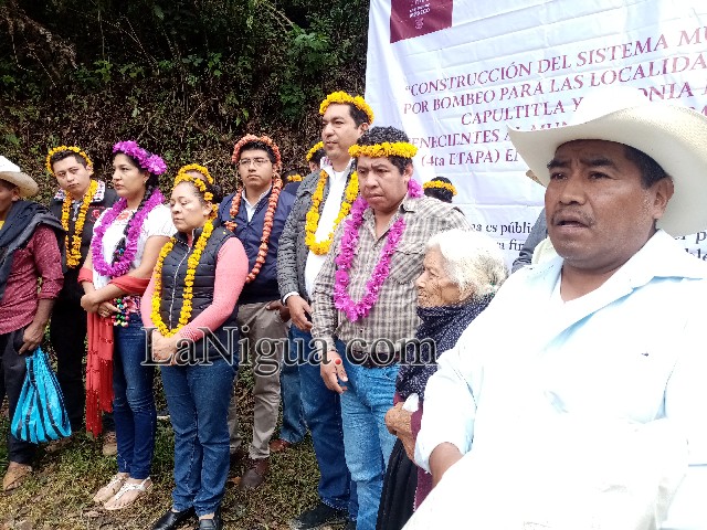 CON RECURSOS DEL GOBIERNO FEDERAL INICIAN  OBRA DE REHABILITACIÓN DEL SISTEMA DE AGUA POTABLE EN MIXTLA