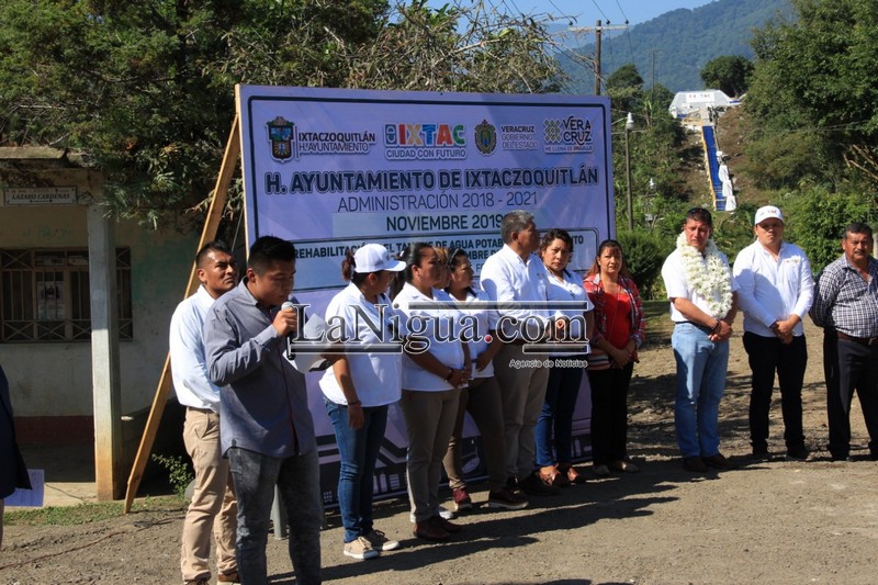 Inaugura Ayuntamiento de Ixtaczoquitlán rehabilitación de tanque de abastecimiento en Cumbre de Metlac