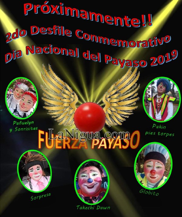 Se realizará el Segundo desfilé de payasos este 9 de diciembre.
