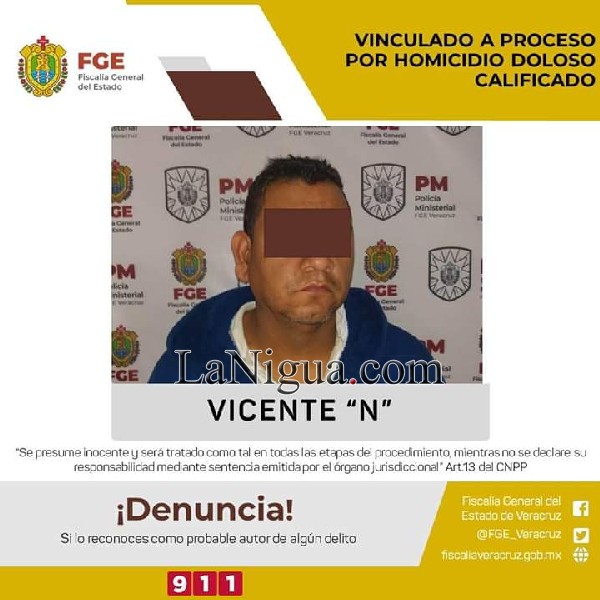 Obtiene FGE vinculación a proceso por homicidio en Córdoba