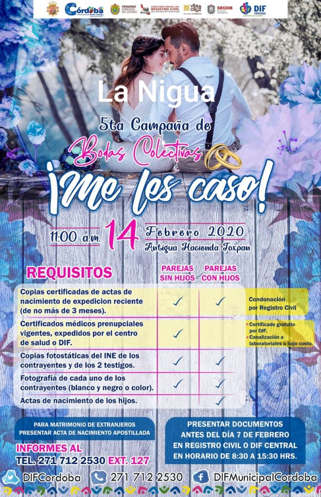 Arranca DIF 5ta. Campaña de Bodas Colectivas Gratuitas 2020