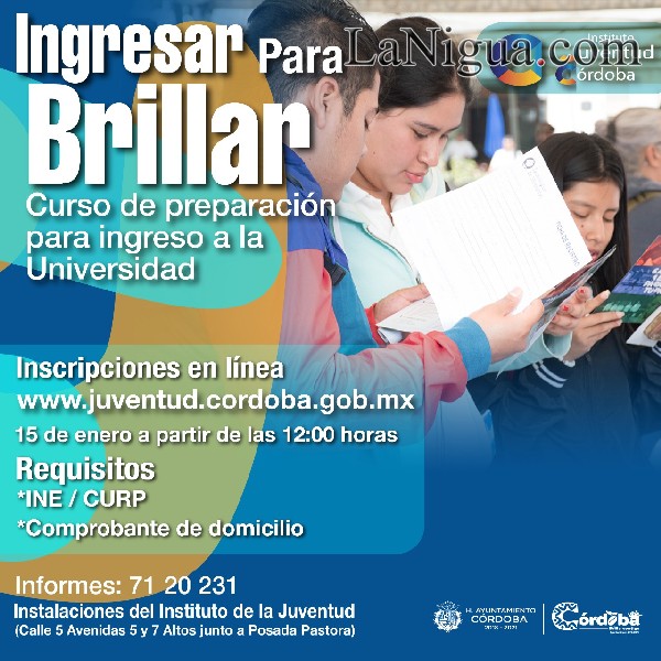 Instituto Juventud Córdoba abre inscripción a curso preparatorio