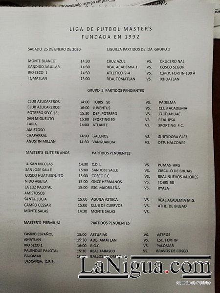 Arranca la liguilla del grupo uno de Masters