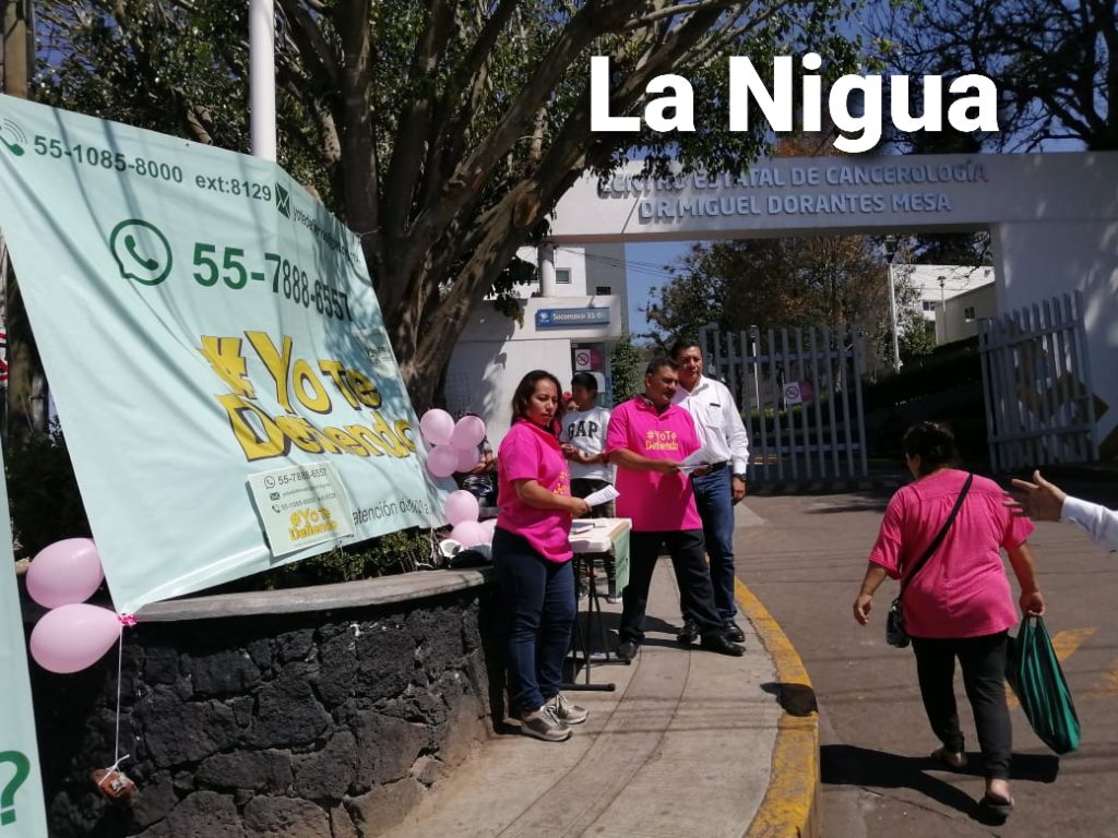 Comité del PRD instala módulos de apoyo para enfermos de cáncer