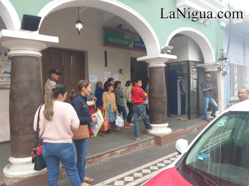 Realizan pagos de pensiones en Paso del Macho