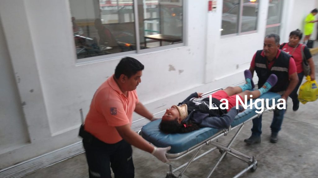 Brutal accidente de jovencitas futbolistas en Papantla