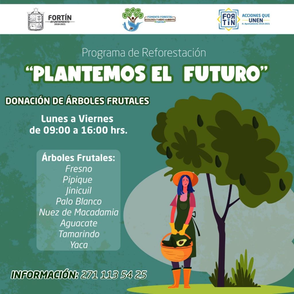 AYUNTAMIENTO DE FORTÍN IMPLEMENTA EL PROGRAMA “PLANTEMOS EL FUTURO”