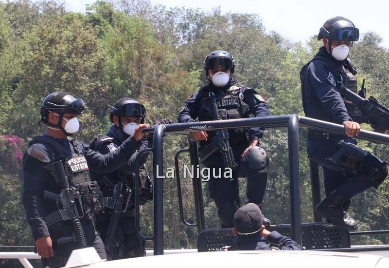 Piden elementos de la Secretaría de Seguridad el Estado que sigan las medidas de prevención ante COVID 19