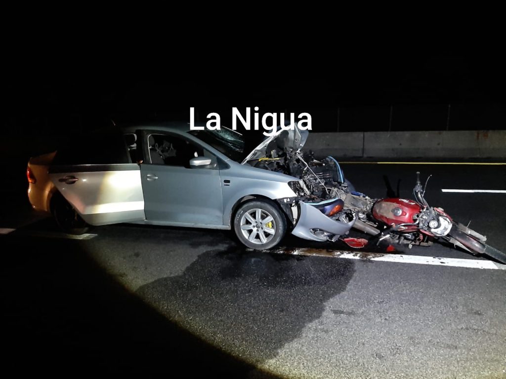 Muere trágicamente motociclista en la carretera Veracruz-Cardel.