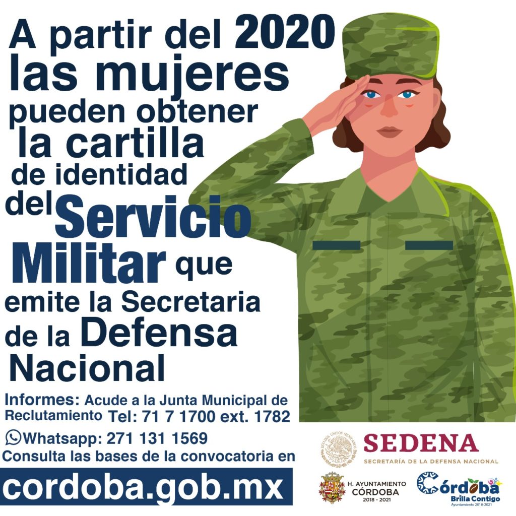 Mujeres con mayoría de edad ya pueden tramitar Cartilla de Identidad del Servicio Militar Nacional en Córdoba