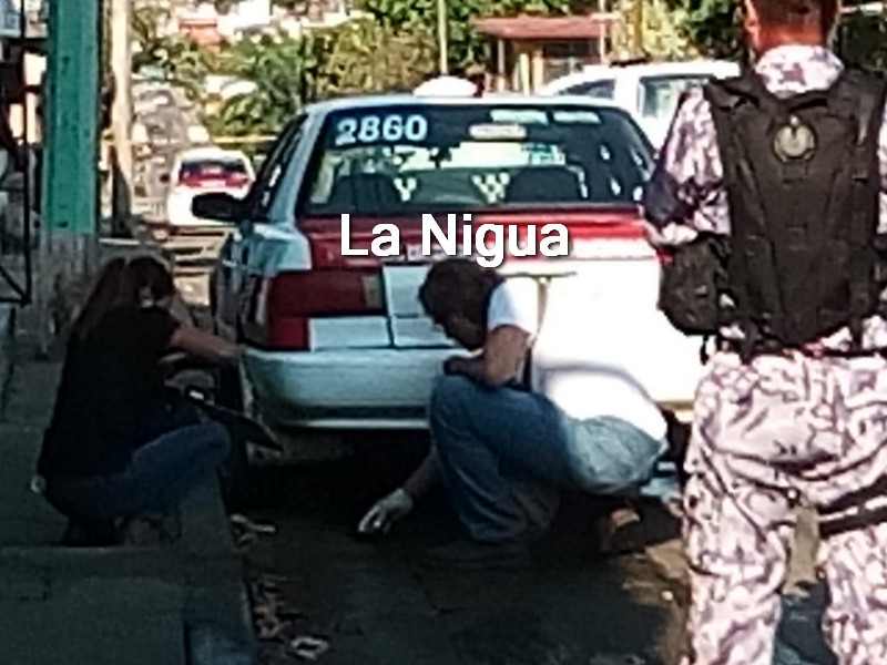 Balean a taxista en la Emiliano Zapata de Coatzacoalcos
