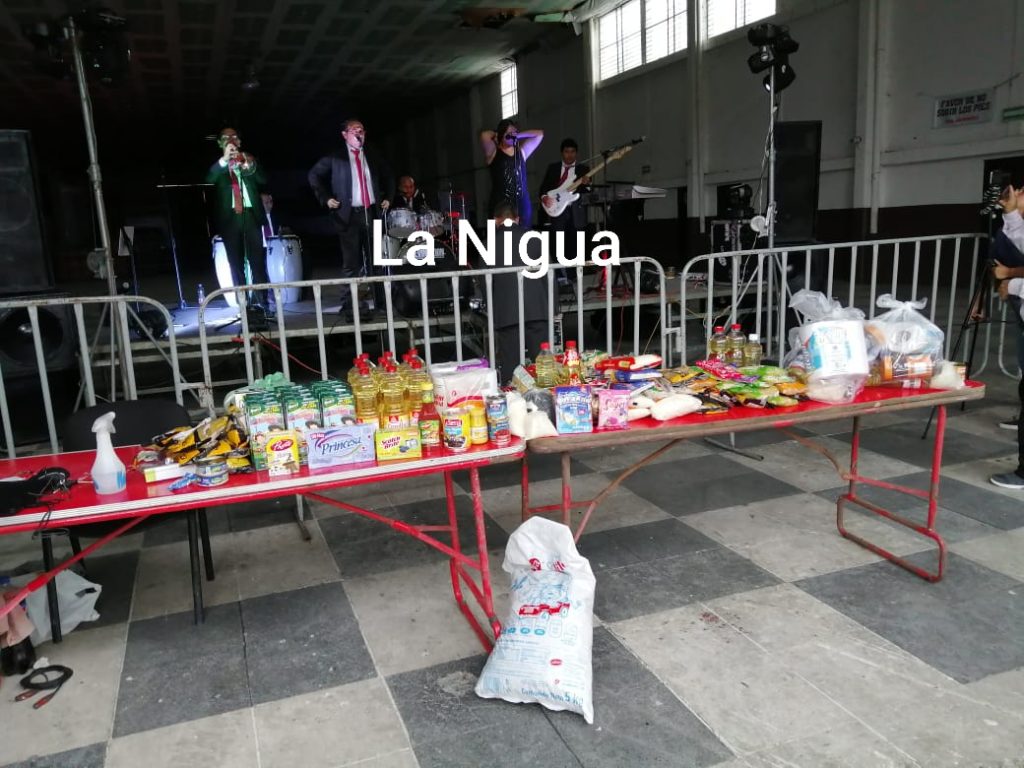 Sonideros y músicos instalan modulo de acopio por cuarentena