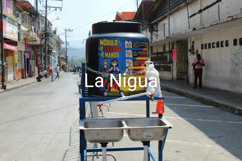 Instalan lavamanos en Mercado Revolución