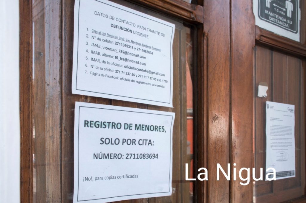 Oficialía del Registro Civil de Córdoba exhorta a tramitar actas de nacimiento en línea