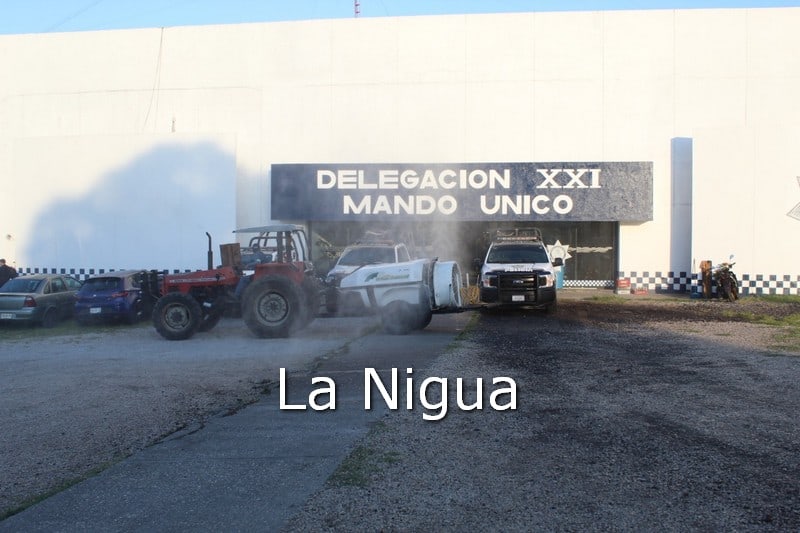 Sanitizan instalaciones del Mando Único en Córdoba