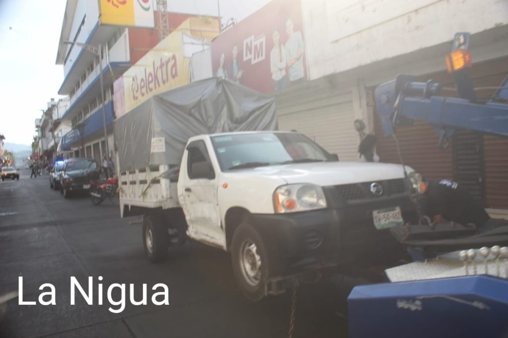 Choque en la avenida 4 centro