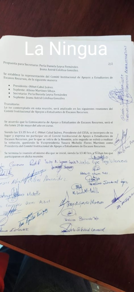 Con documento apócrifo pretenden destituir a integrantes de sociedad de alumnos del ITO.
