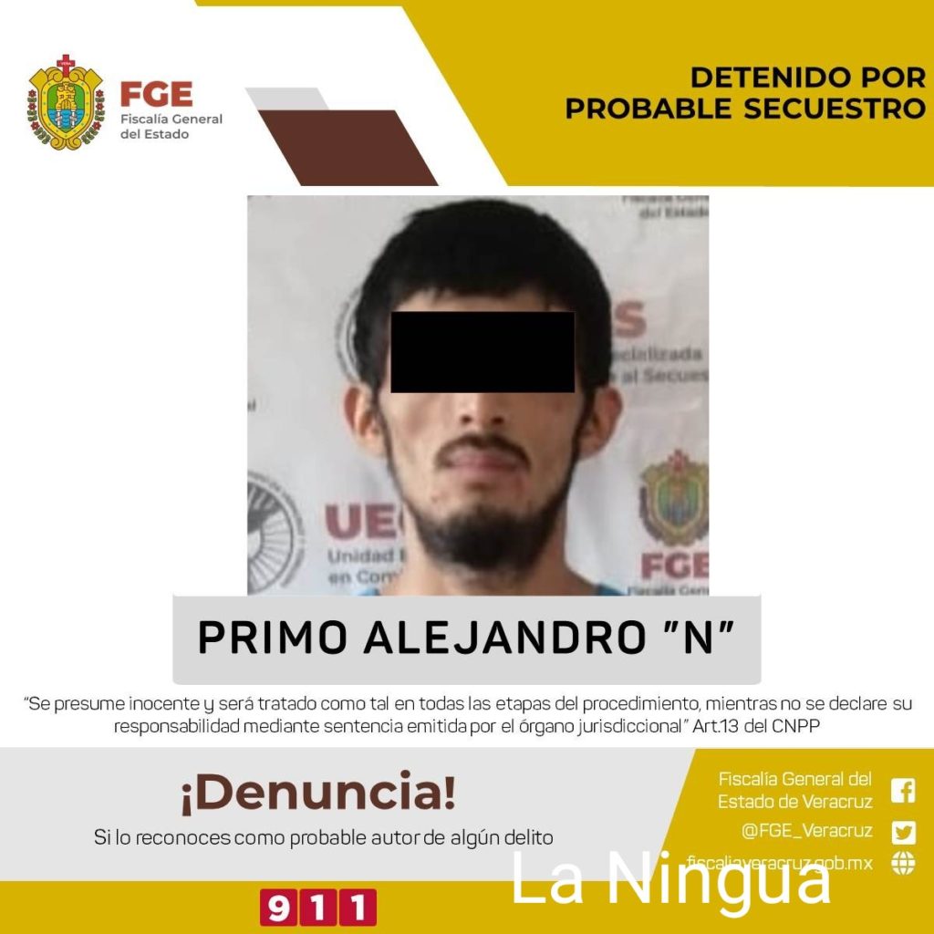 En operativo UECS detienen en flagrancia a probable secuestrador y libera a víctima