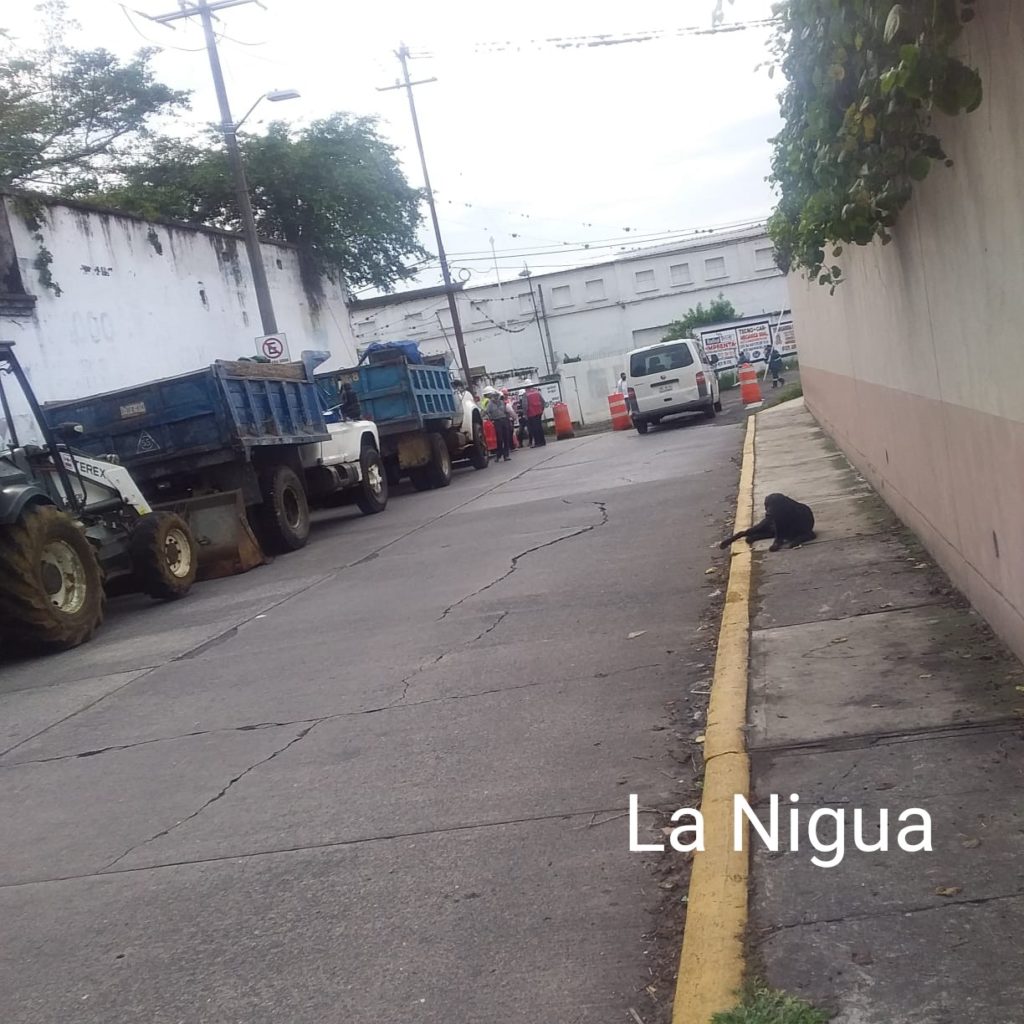 Banderazo en las vías de la estación