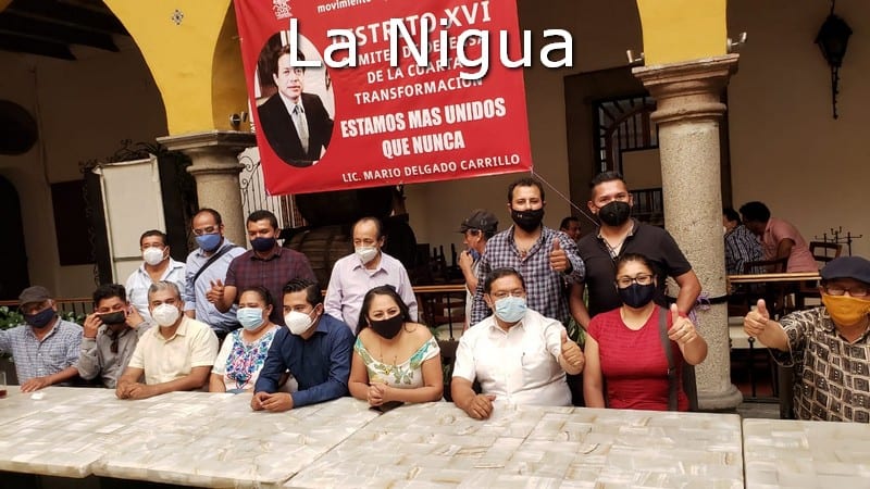 Integrantes de Morena en el Distrito XVI apoyan al Diputado Mario Delgado Carrillo para ser Dirigente Nacional del partido