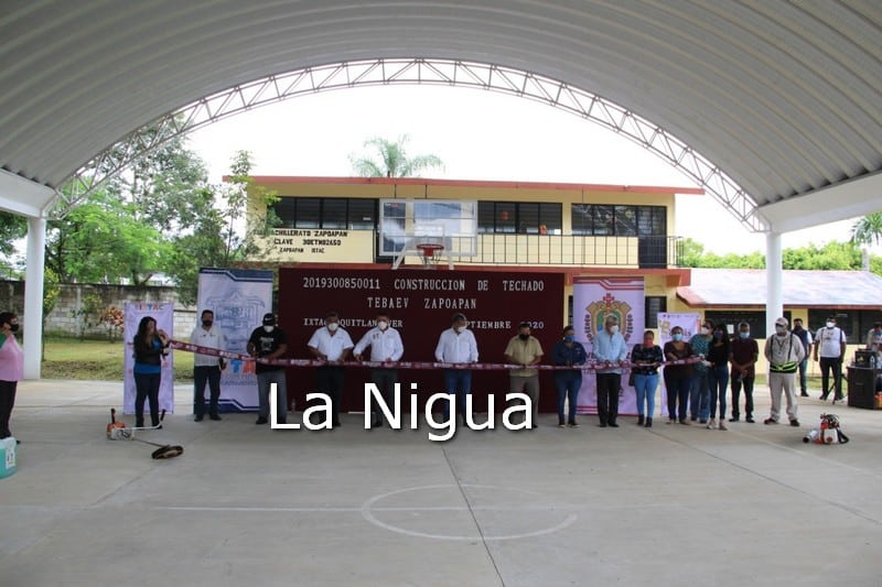 Ayuntamiento de Ixtaczoquitlán entrega domo y cancha de usos múltiples en TEBAEV Zapoapan