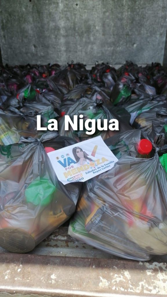 Aseguran camión con despensas de Ingrid Romero, candidata a la alcaldía de Mendoza