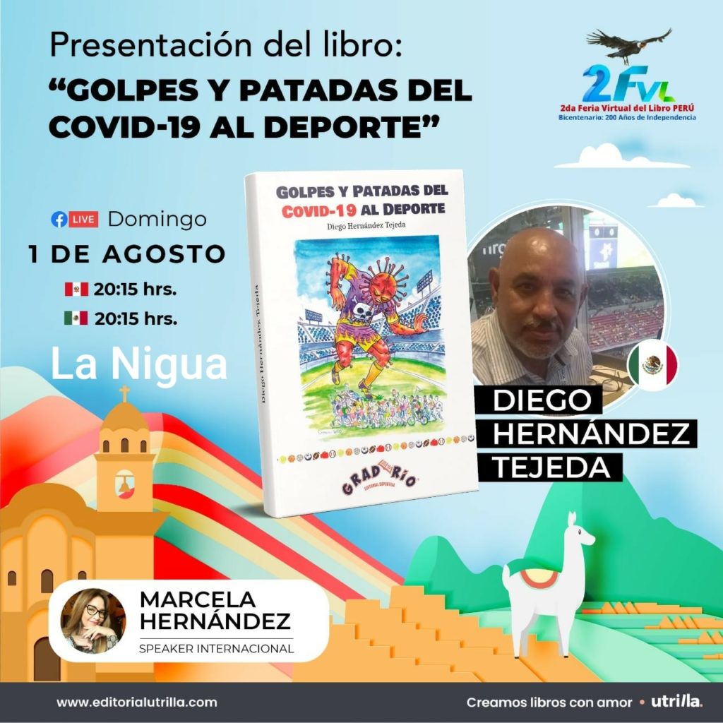 Diego Hernández triunfa con su libroGolpes y Patadas del Covid 19 al Deporte