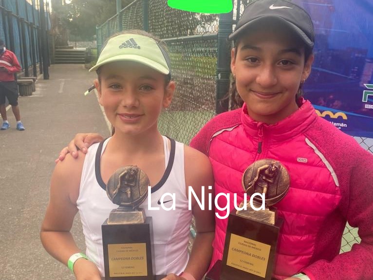 Fernanda Gutiérrez campeonanacional de dobles en CDM