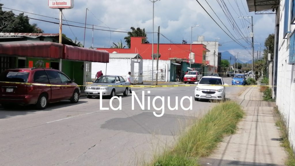 Atropellado y muerto en una cochera.