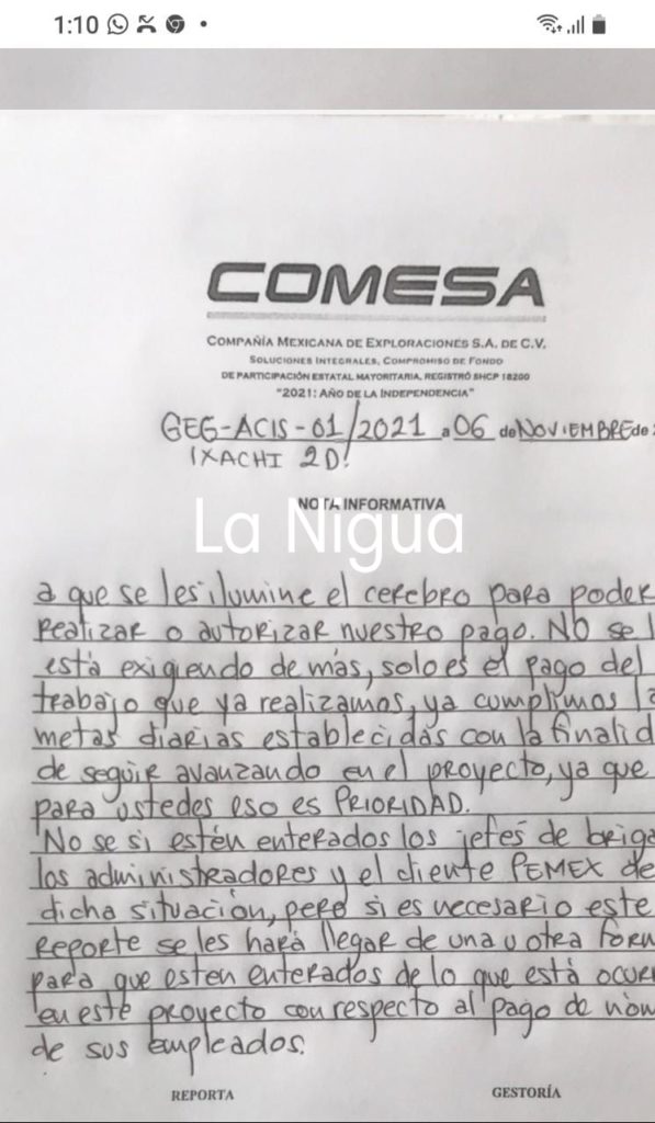 Out Sourcing de Pemex deja sin pago a empleados 1 20211108 133108