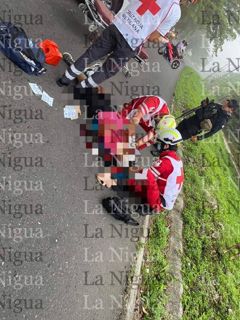 Motociclista se accidenta en la carretera Córdoba-Chocamán