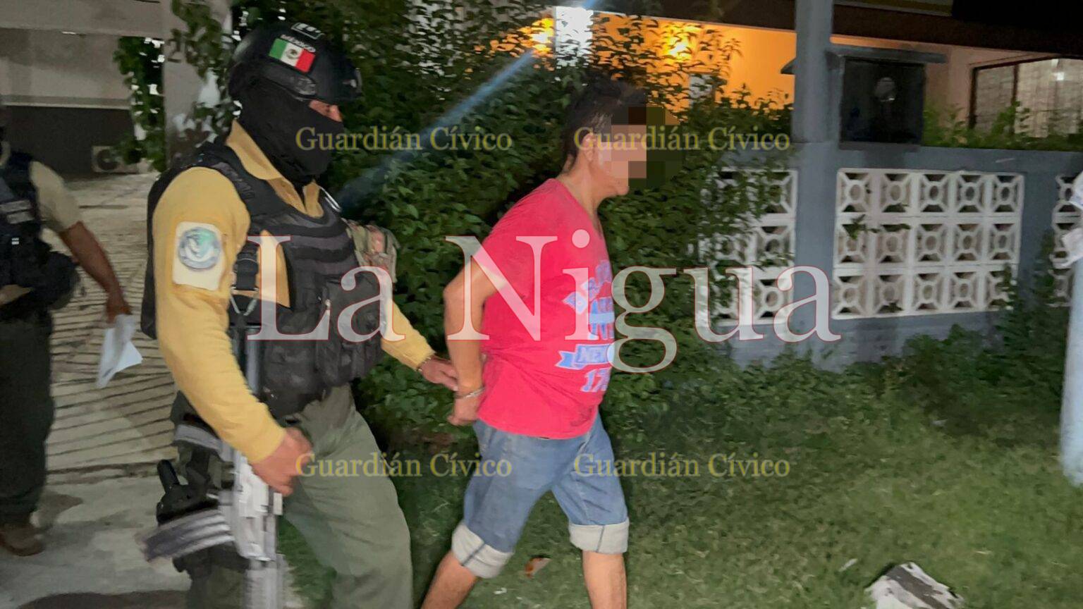 Detiene Policía Ministerial a violento sujeto en Platón Sánchez