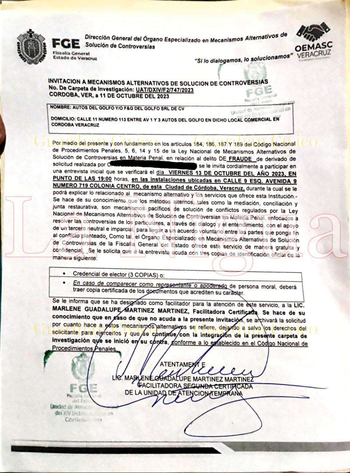Denuncian fraude por parte de la financuera Autos del Golfo