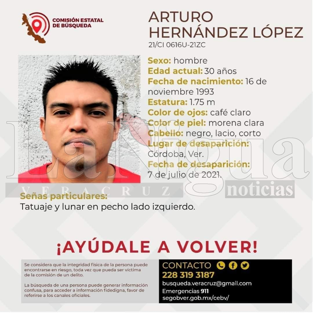 Desaparición de Arturo Hernández López en Córdoba