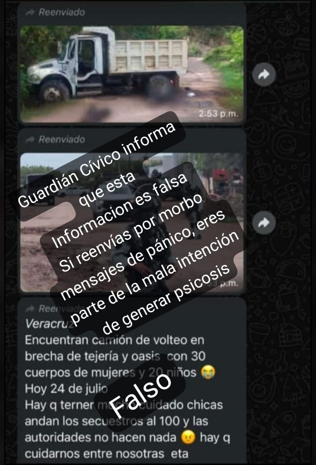 No Formes Parte de los Mensajes de Pánico