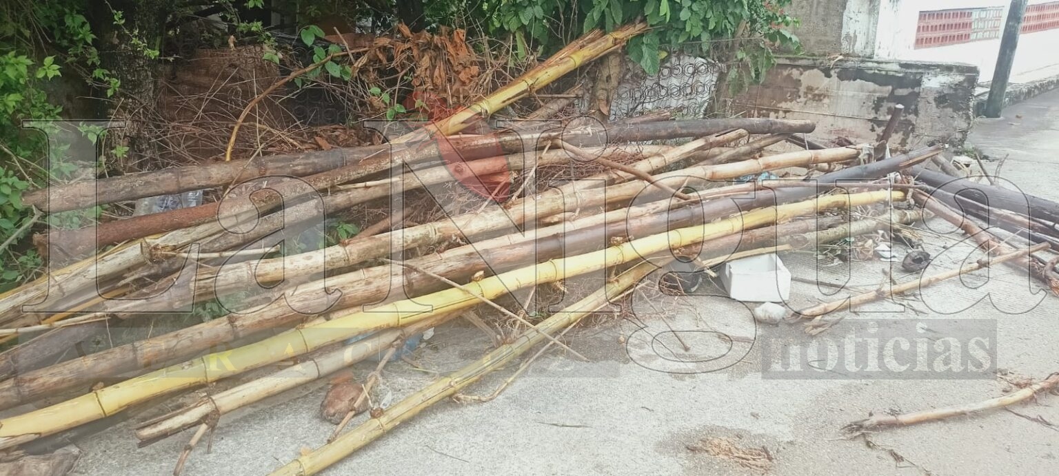 Vecinos de la colonia La Sabana, limpian canal para evitar inundaciones
