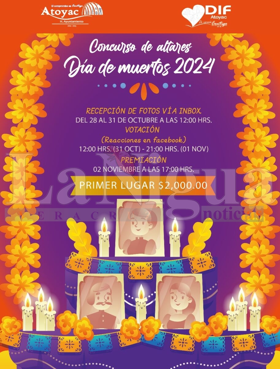 El Ayuntamiento de Atoyac organiza concurso de altares de Día de Muertos 2024