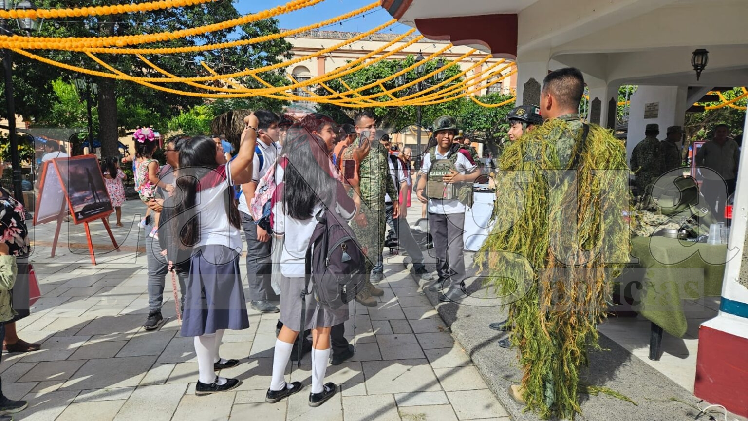 Acercamiento de SEDENA con la población papanteca