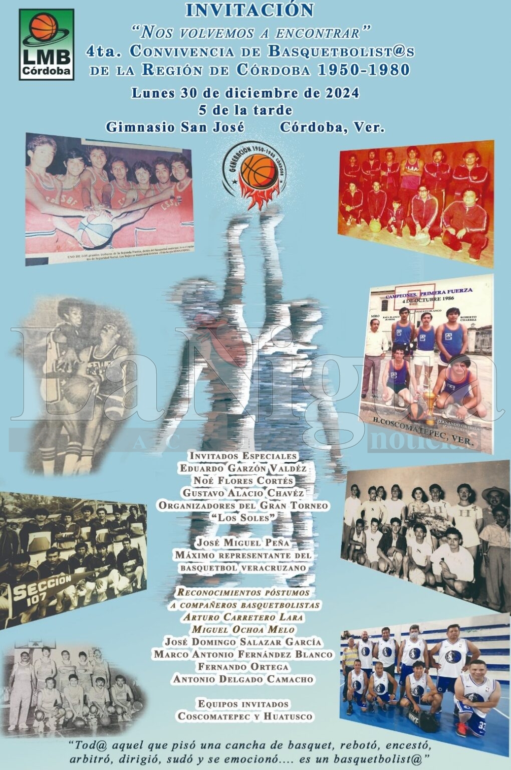 Eduardo Garzón en la convivencia de basquetbolistas de Córdoba 2024